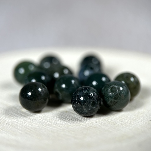 Perles Agate Mousse